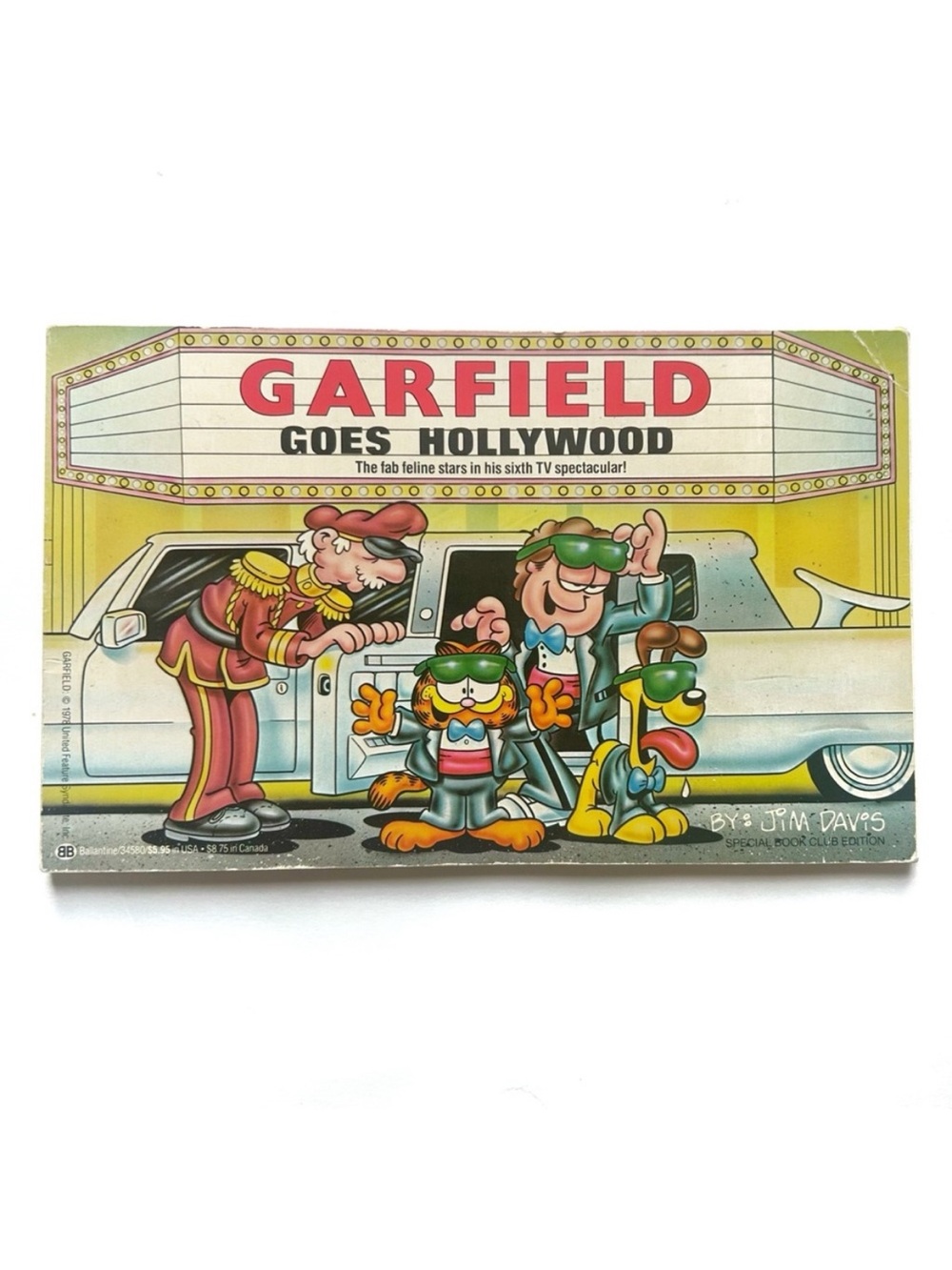 Vintage 1987 Garfield Goes Hollywood Comic Book Orange Cat Jim Davis Cartoon 80s